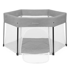 Ickle Bubba Fiesta Pop-Up Playpen - Space Grey - zipped access door