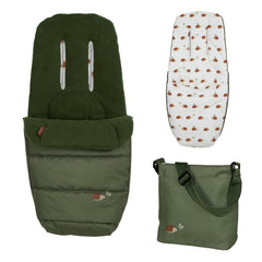 Cosatto Giggle 4 Everything Bundle - Hoglet - changing bag, footmuff and seat liner