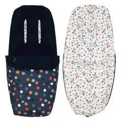 Cosatto Giggle 4 Everything Bundle - Spot On - footmuff, winter fleece and summer seat liner