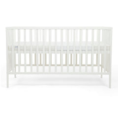 Ickle Bubba Hartley Classic Cot - White - side view, highest level