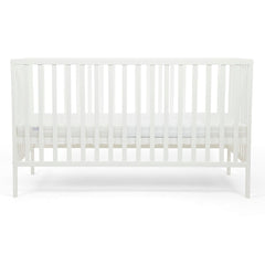 Ickle Bubba Hartley Classic Cot - White - side view, middle level