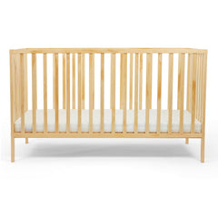 Ickle Bubba Hartley Classic Cot - Pine - side view, lowest level