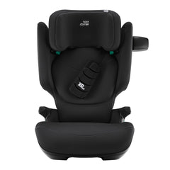 Britax Kidfix PRO i-Size Car Seat - Classic Space Black - front view with SICT extended