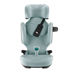 Britax Kidfix PRO i-Size Car Seat - Style Harbor Blue - front view with headrest fully raised