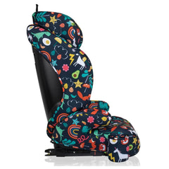 Cosatto Ninja 2 i-Size Car Seat - Carnival side view showing ISOFIX brackets