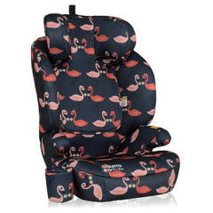 Cosatto Ninja 2 i-Size Car Seat - Pretty Flamingo showing headrest raised