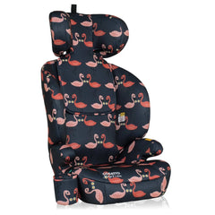 Cosatto Ninja 2 i-Size Car Seat - Pretty Flamingo showing headrest at maximum height