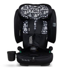 Cosatto On The Go i-Size Travel Car Seat - Silhouette - headrest raised