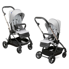 Chicco one4ever 2-in-1 Stroller and Carrycot (Silverleaf)