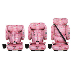 Cosatto On The Go i-Size Travel Car Seat - Itchy Feet Rosy - seat growing with your child