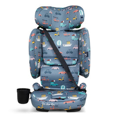 Cosatto On The Go i-Size Travel Car Seat - Itchy Feet Sky - high-back booster