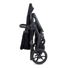 iCandy Orange 4 Combo Bundle - Black Edition - side view of the pushchair folded