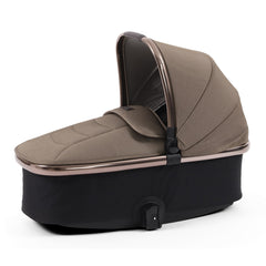 BabyStyle Oyster 3 Carrycot Mink - shown with hood and apron