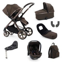 BabyStyle Oyster 4 Luxury Bundle - Chocolate Velvet - included items