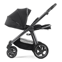 BabyStyle Oyster 3 Pushchair Carbonite - side view parent-facing 