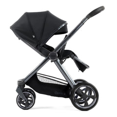 BabyStyle Oyster 4 - Carbonite - Pushchair, side view parent-facing