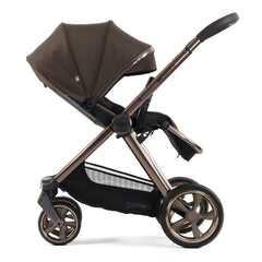 BabyStyle Oyster 4 - Chocolate Velvet - Pushchair, side view parent-facing