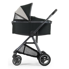 BabyStyle Oyster Gravity+ Pram - Black Olive - showing the hood`s ventilation panel