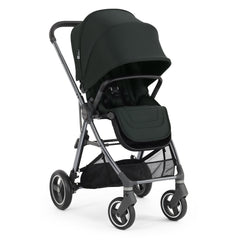 BabyStyle Oyster Gravity+ Stroller - Black Olive - shown forward-facing