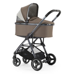 BabyStyle Oyster Gravity+ Pram - Mink - showing the hood`s ventilation panel