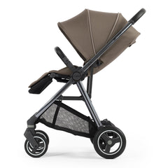 BabyStyle Oyster Gravity+ Stroller - Mink - side view, forward-facing