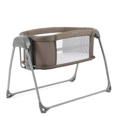 BabyStyle Oyster Swinging Crib (Mink) - showing the crib`s mesh ventilation/viewing panels