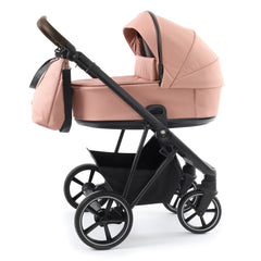 BabyStyle Prestige Vogue Pram (Black/Brown/Coral)