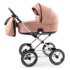 BabyStyle Prestige Vogue Pram (Chrome/Brown/Coral)