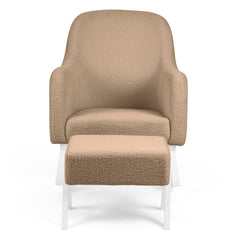 Ickle Bubba Roxby Nursery Chair with Stool - Mocha - front view