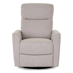 Obaby Savannah Swivel Glider Recliner Chair - Oatmeal front view