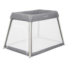 Ickle Bubba Scout Travel Cot & Playpen - Ash Grey - showing the 2-in-1 cot and playpen option