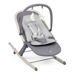 Ickle Bubba Stella Rocker - Ash Grey with seat liner and toy bar