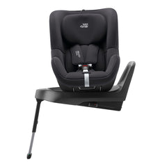 Britax Swingfix M Plus i-Size Rotating Car Seat - Midnight Grey - side view, with seat rotated 90 degrees