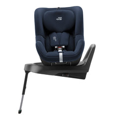 Britax Swingfix M Plus i-Size Rotating Car Seat - Night Blue - side view, with seat rotated 90 degrees