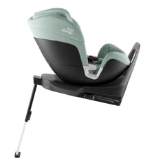 Britax Swivel 360 Rotating Car Seat - Jade Green - side view, rear-facing and reclined