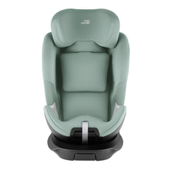 Britax Swivel 360 Rotating Car Seat - Jade Green - front view, as booster seat