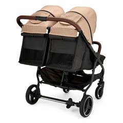 Ickle Bubba VENUS PRIME Double Stroller Bundle - Black/Biscuit/Tan