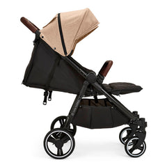 Ickle Bubba VENUS PRIME Double Stroller Bundle - Black/Biscuit/Tan