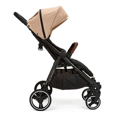 Ickle Bubba VENUS PRIME Double Stroller Bundle - Black/Biscuit/Tan