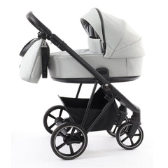 BabyStyle Prestige Vogue Pram (Black/Black/Flint)