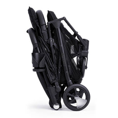 Cosatto Woosh 3 Stroller - Silhouette shown folded and free-standing