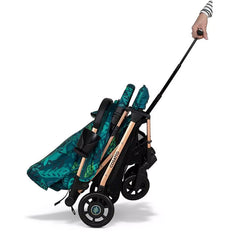 Cosatto Woosh 4 Stroller - Midnight Jungle showing its telescopic handle