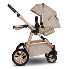 Cosatto Wow 3 Everything Bundle - Whisper side view, showing the parent-facing pushchair