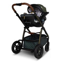 Cosatto Wow 3 Everything Bundle - Bureau - showing the car seat fixed onto the chassis