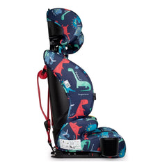 Zoomi 3 i-Size Car Seat - D is for Dino - side view, high-back booster